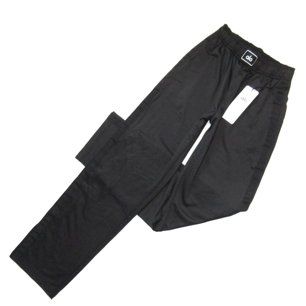 NWT Alo Prizewinner Pant in Black Split Ankle Track Pants XS
